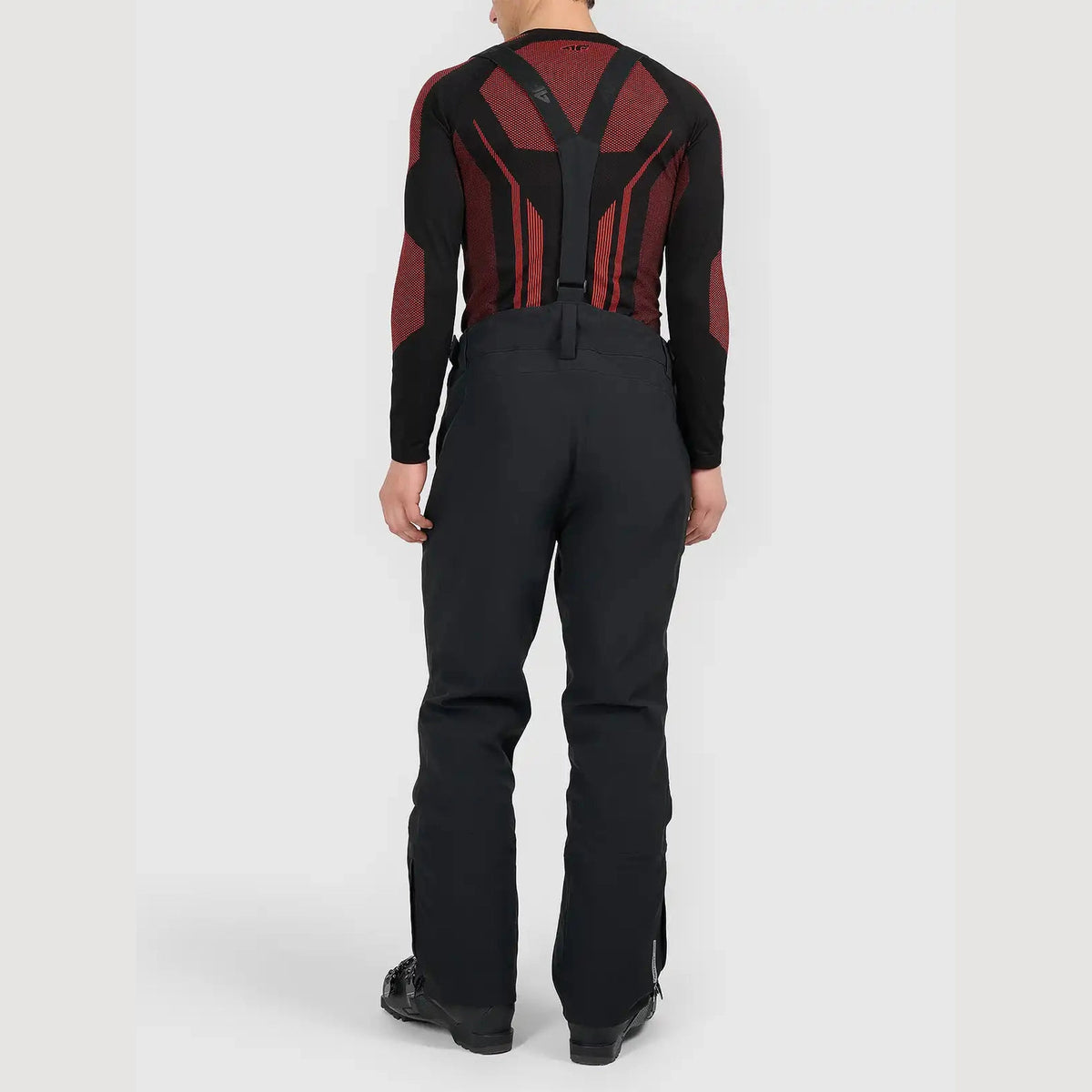 Pantaloni de schi 4F, membrană 5000/3000, negru/galben fluo