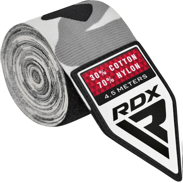Set 2 Bandaje Box RDX WX Elastice 4,5 m cu Închidere Quick-EZ