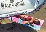 Prosop Plajă Microfibră MAUI&SONS Dryfast 90x180cm Print Original Surf Roz - expert - sport.ro