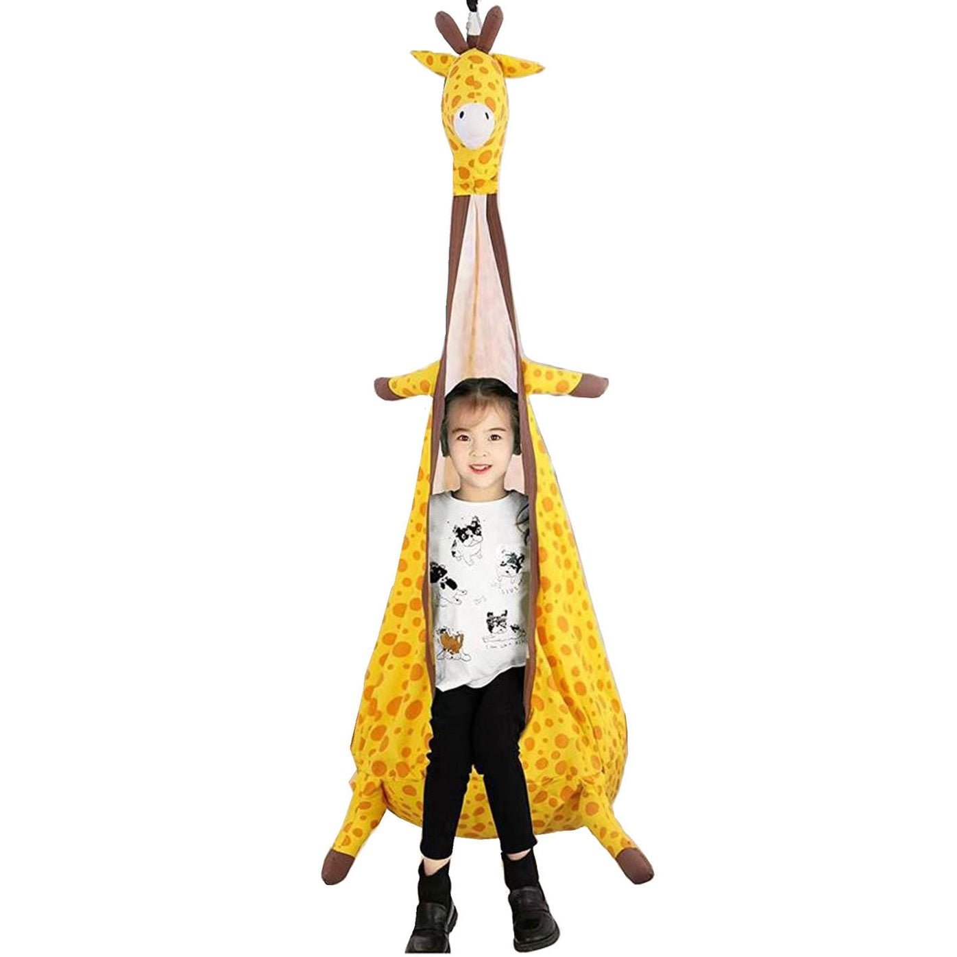 Hamac Balansoar Copii cu Girafă – Bumbac, 70x150 cm, Max 80 kg - expert - sport.ro