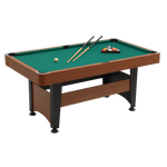 Masă Biliard Garlando Chicago 4 – 140x70cm, MDF 15mm, Gri, Accesorii Incluse