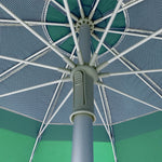 Umbrelă Plajă SOLART 220cm 10 Coaste UPF50+ Gri/Verde