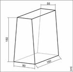 Husa Protectie Masa Tenis Sponeta 150x160cm Polietilena