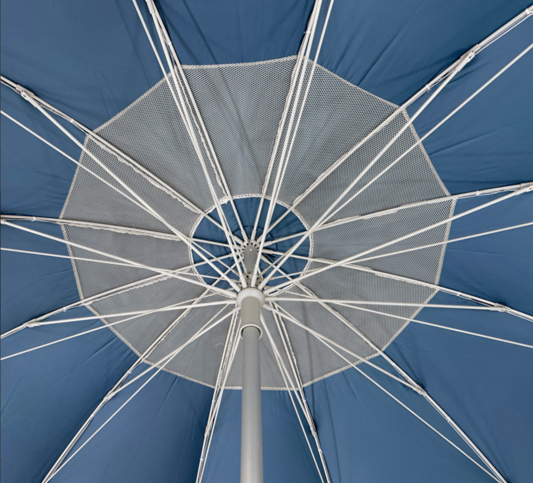 Umbrelă Plajă XXL MAUI AND SONS 240cm UPF50+ Poliester Gri-Albastru