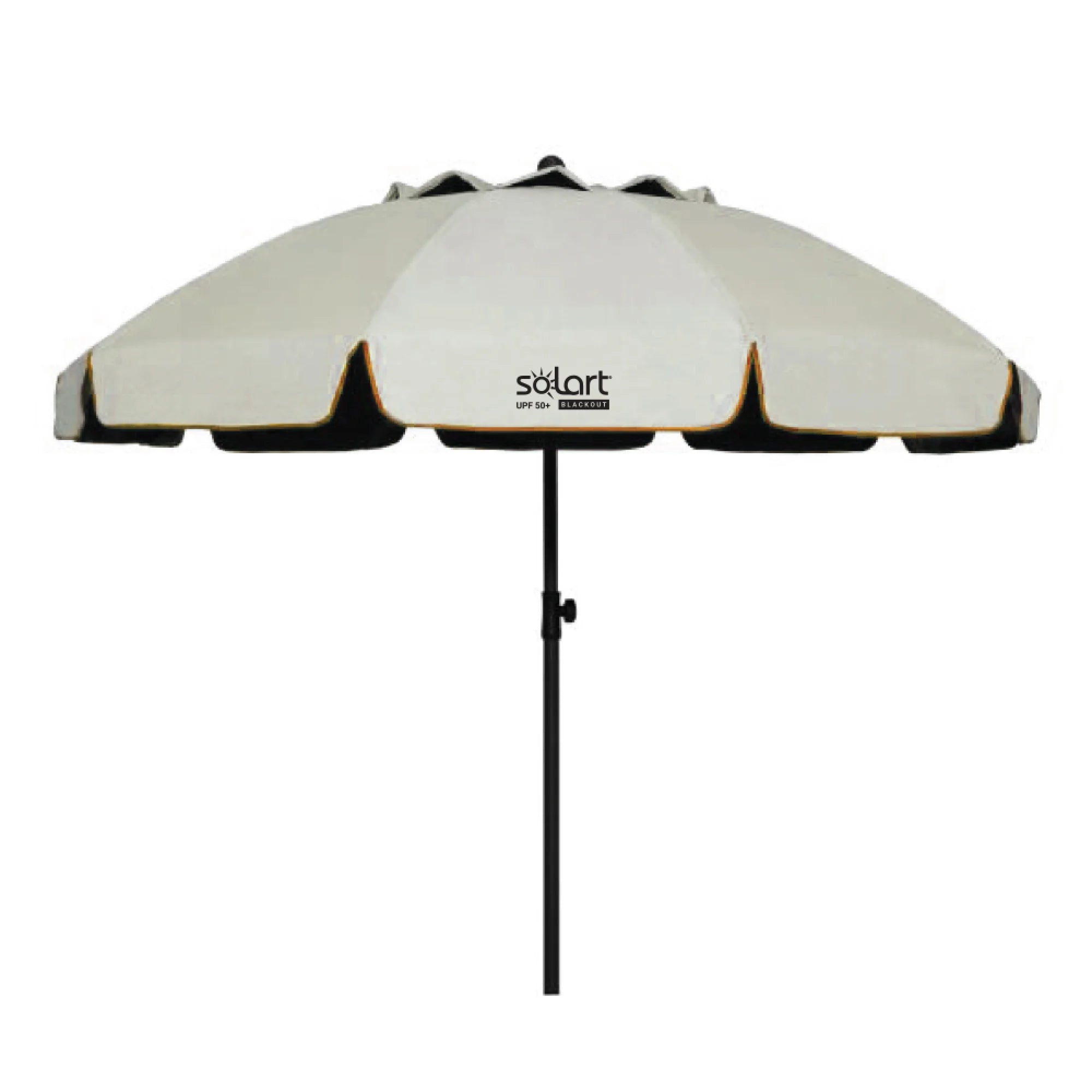 Umbrelă Plajă Solart 200cm UPF50+ 10 Spite Bej, Blackout - expert - sport.ro