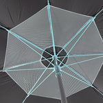 Umbrelă Plajă MAUI&SONS 190cm 8 Spite BLACK - OUT UPF50+ Albastru - expert - sport.ro