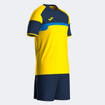 Set Fotbal Bărbați Joma Danubio III – Tricou + Şort, Galben/Bleumarin