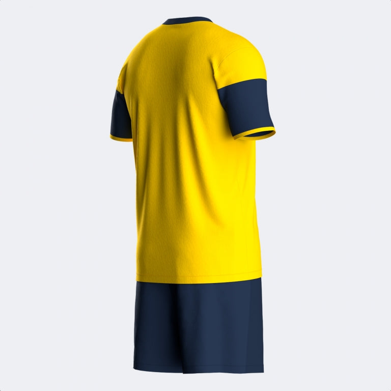 Set Fotbal Bărbați Joma Danubio III – Tricou + Şort, Galben/Bleumarin