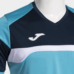 Set Fotbal Bărbați Joma Danubio III – Tricou + Şort, Turcoaz Fluo/Bleumarin