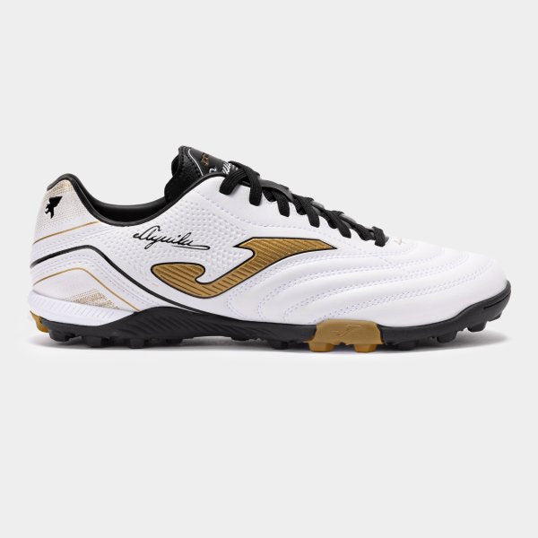 Ghete fotbal Turf Joma Aguila 2502 Alb/Auriu