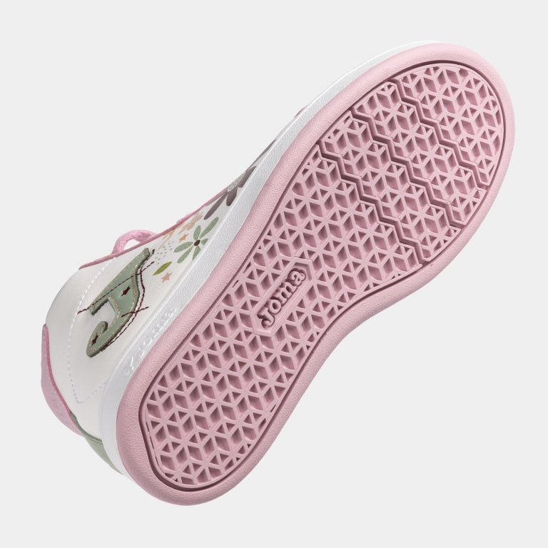 Pantofi Sport Copii JOMA Flower Jr 2502 Piele Sintetică Alb/Roz - expert - sport.ro