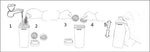 Bidon Shaker Avento 0.6 littri