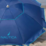 Umbrelă Plajă Nautica XL 220 cm UPF50+ Fibră Sticlă Husă Transport