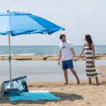 Umbrelă Plajă Nautica XL 220 cm UPF50+ Fibră Sticlă Husă Transport