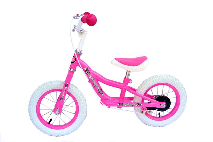 Bicicletă Copii 12 inch cu Roți Pneumatice și Frână Spate