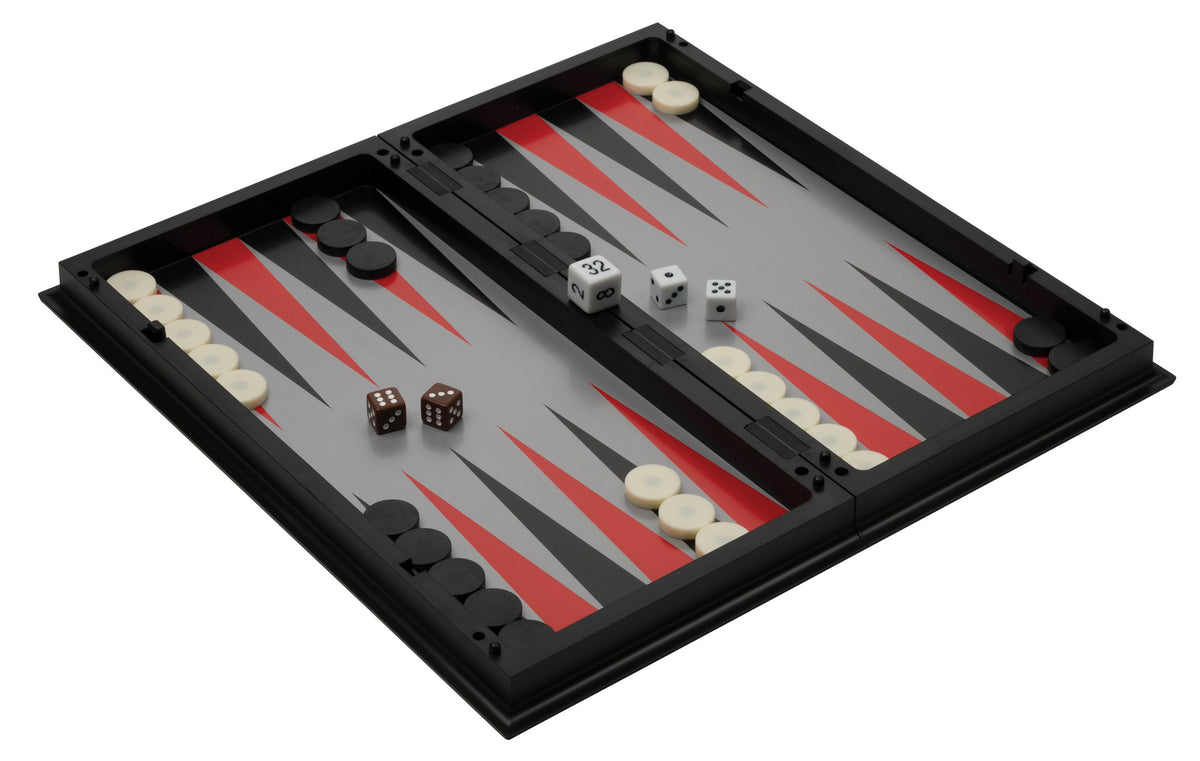 Set 3 în 1 de șah, dame și table Philos, câmp 37 mm