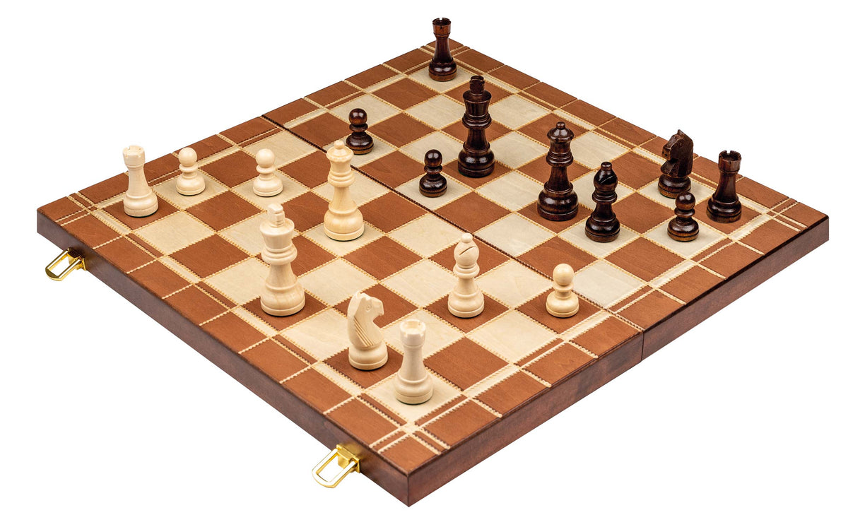 Set de șah și table Philos cu piese din lemn 405 x 205 mm