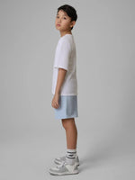 Pantaloni Scurți Junior 4F Kevin Bumbac French Terry Albastru - expert - sport.ro