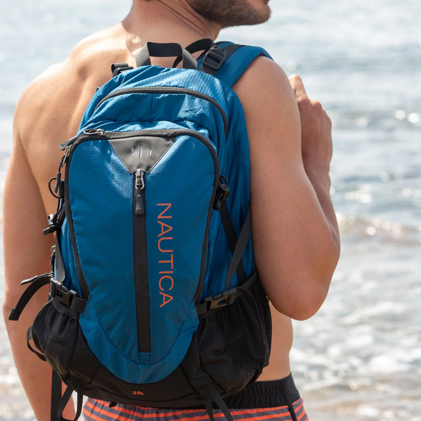 Rucsac Trekking NAUTICA 25L Nylon Ripstop Impermeabil Albastru