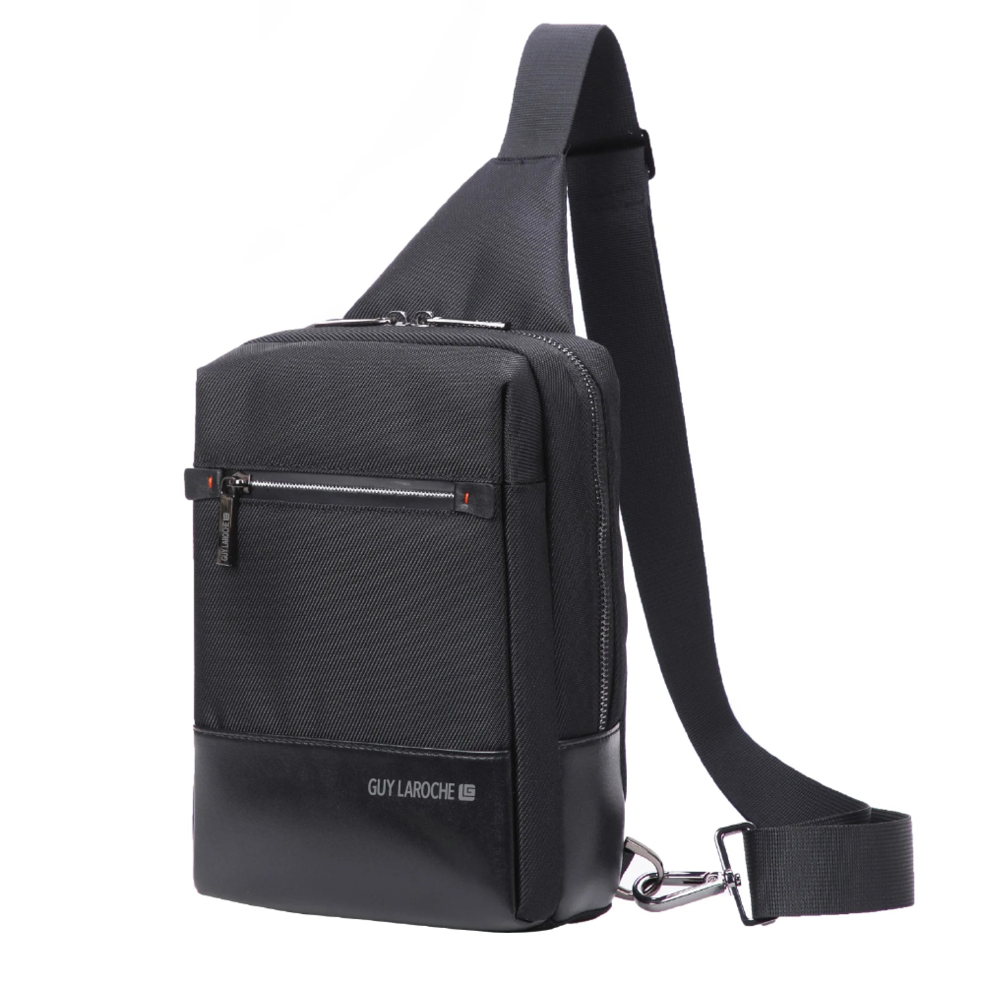 Geantă Crossbody Shoulder GUY LAROCHE Microfibră Poliester 3L Negru