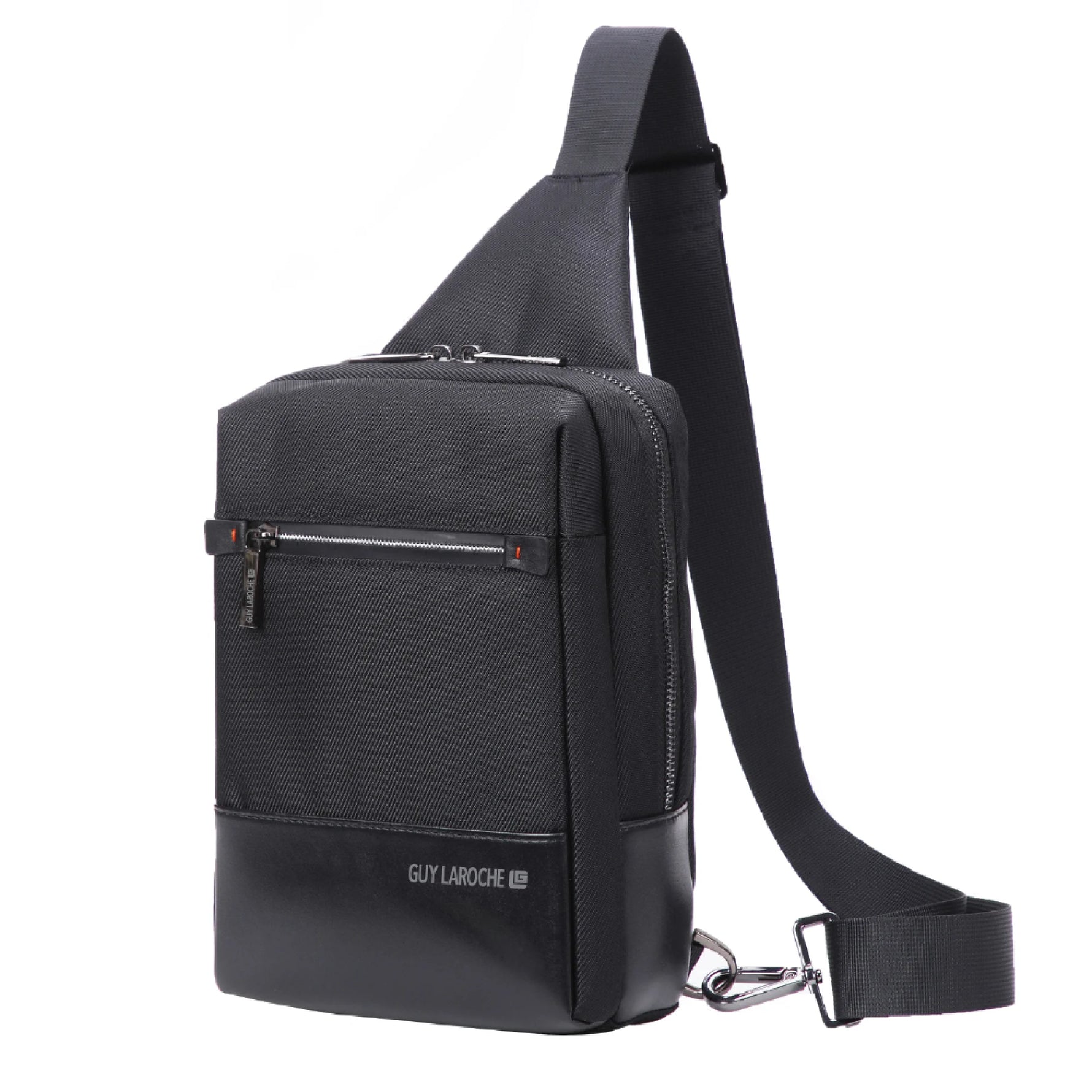 Geantă Crossbody Shoulder GUY LAROCHE Microfibră Poliester 3L Negru