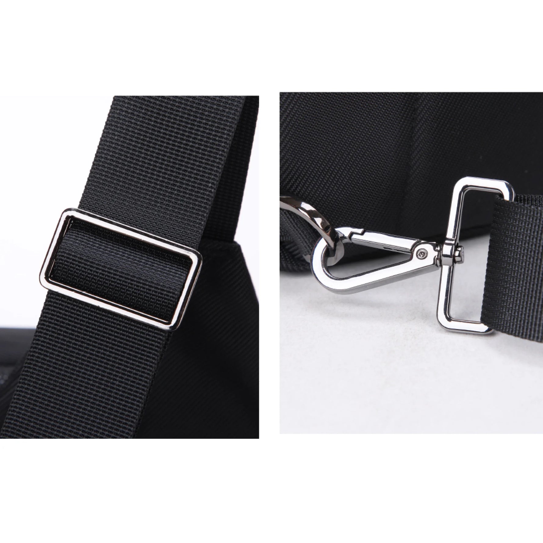 Geantă Crossbody Shoulder GUY LAROCHE Microfibră Poliester 3L Negru