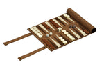 Set de călătorie Philos pentru șah, table și dame, imitație de piele