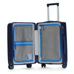 Troler Mediu Policarbonat 24'' 63cm Navy/Negru/Gri NAUTICA - expert - sport.ro
