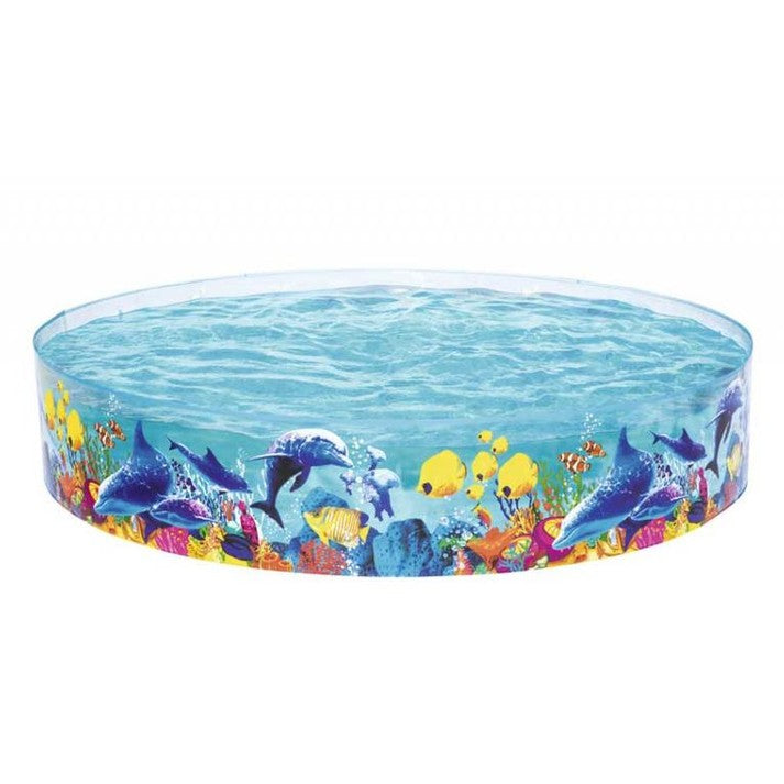 Piscină Copii Bestway Fill-n-Fun 244x46 cm – Design Subacvatic, PVC Rezistent
