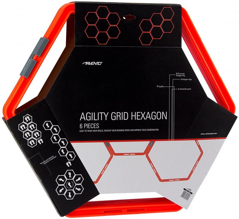 Scară Agilitate Hexagon 6 Piese Conectabile Avento 50cm