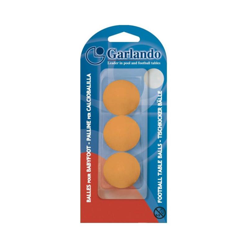 Set 3 mingi foosball Garlando Standard, Portocaliu