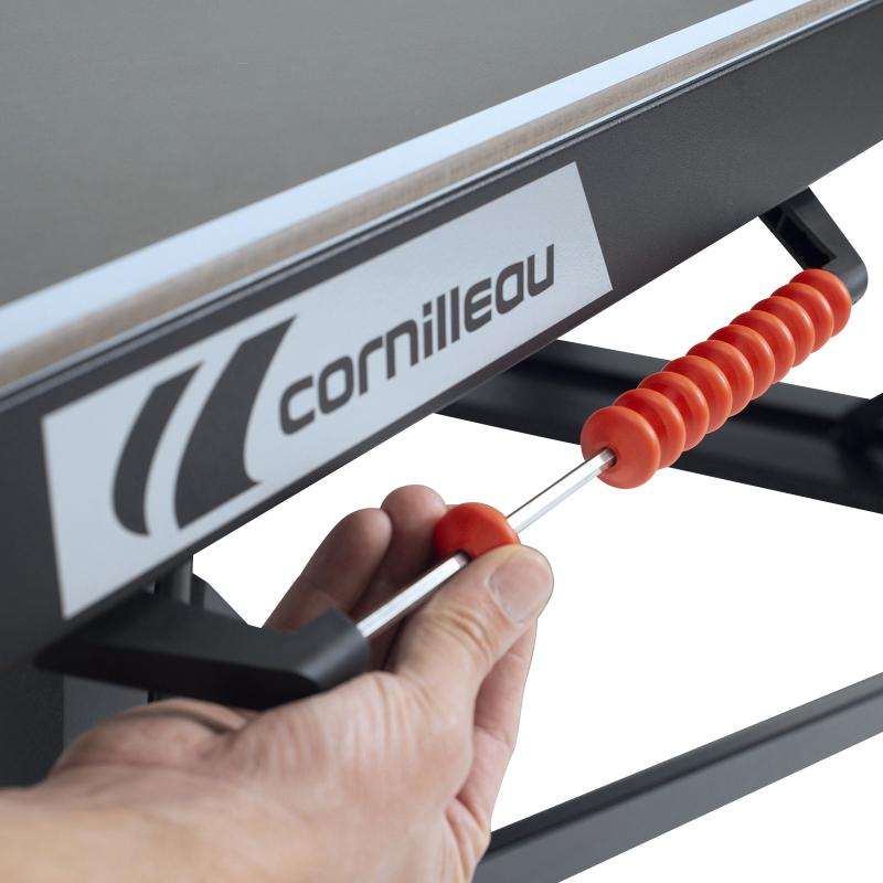 Masă Tenis de Masă Cornilleau 700X Outdoor - Laminat 8mm MATTOP, CIO 16 Puncte, 4 Frâne, Clasa C