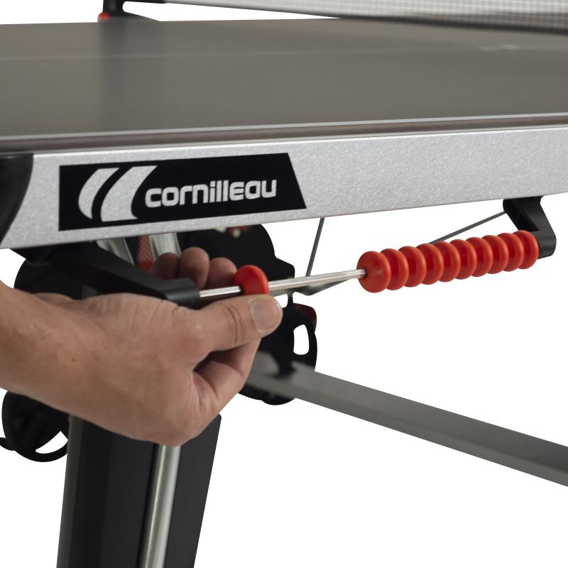 Masă Tenis de Masă Cornilleau 500X Outdoor - Laminat 6mm MATTOP, DSI 16 Puncte, Clasa C