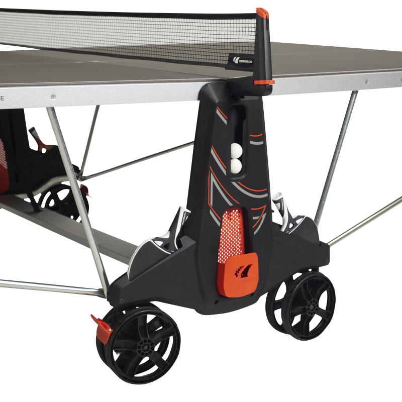 Masă Tenis de Masă Cornilleau 500X Outdoor - Laminat 6mm MATTOP, DSI 16 Puncte, Clasa C