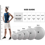 RDX B1 Minge de yoga gonflabila anti-alunecare cu pompa portabila de aer, 55 cm