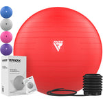 RDX B1 Minge de yoga gonflabila anti-alunecare cu pompa portabila de aer, 55 cm