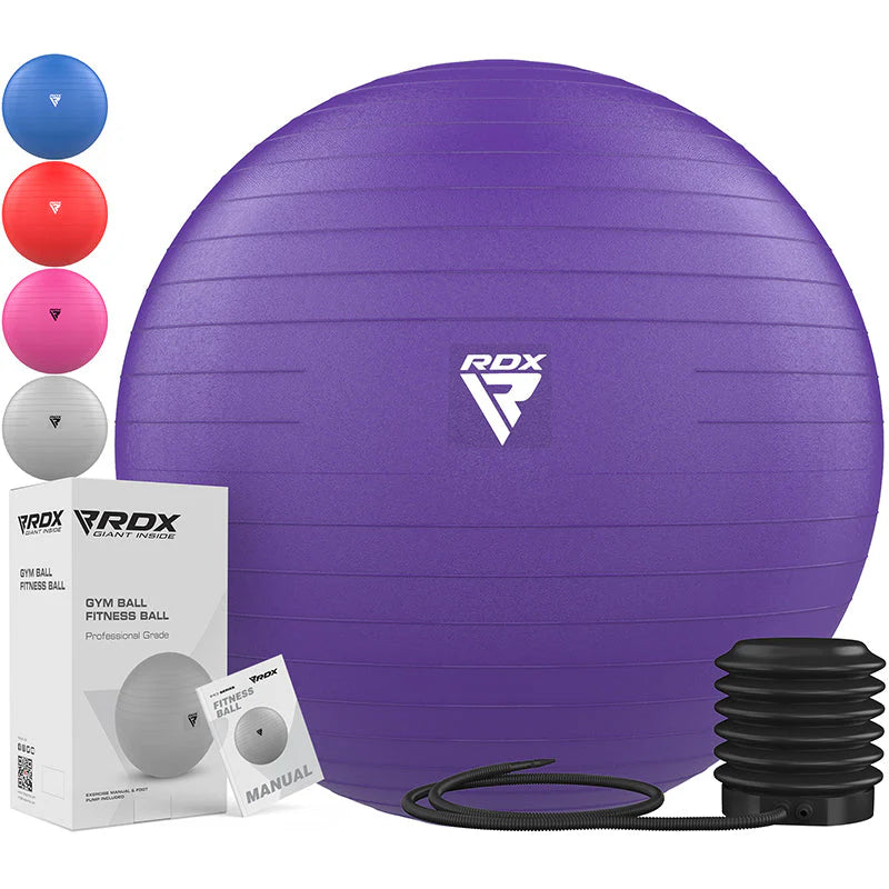 Minge Yoga Fitness RDX B1 55cm Anti-Alunecare cu Pompa Portabila