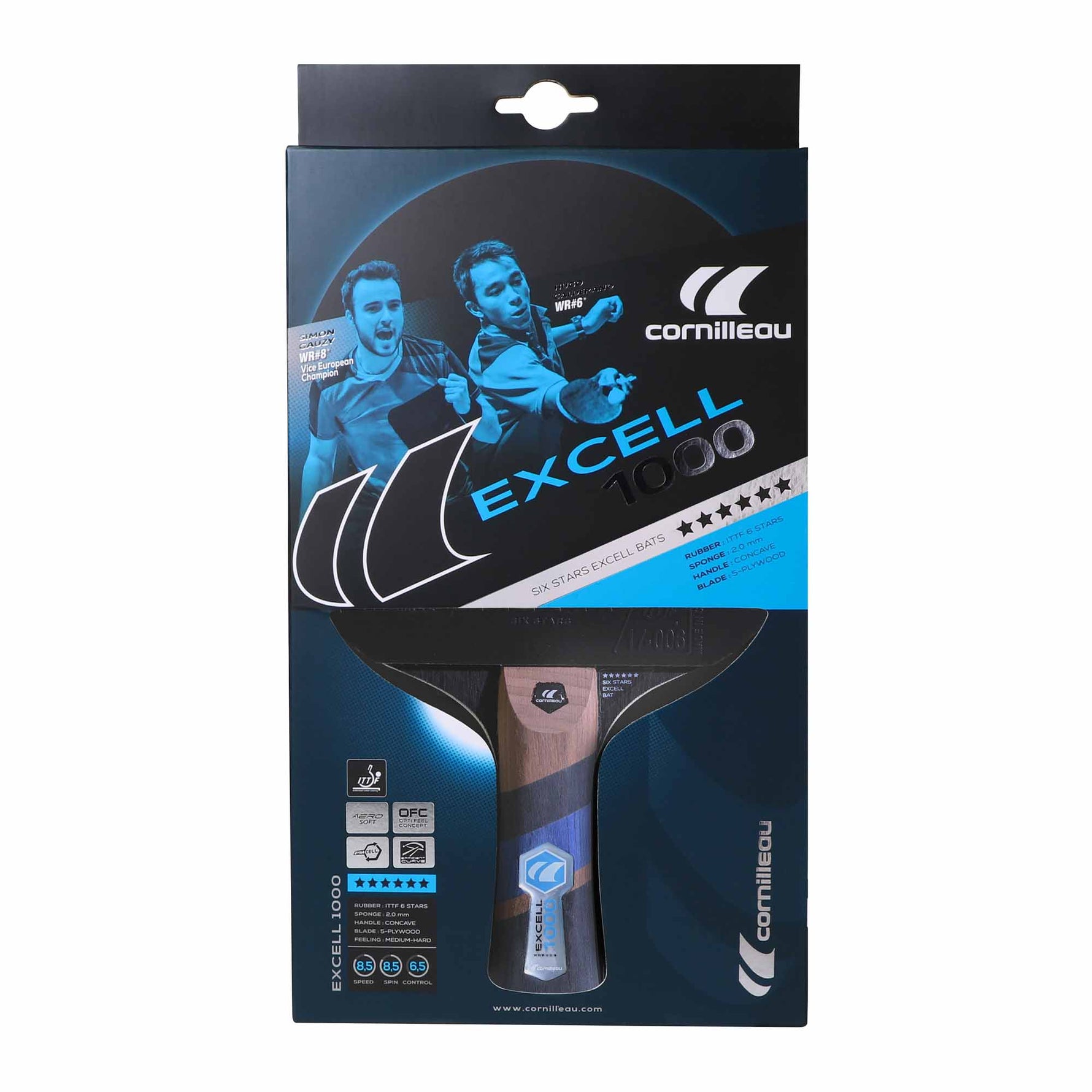 Paletă Tenis de Masă Cornilleau Excell 1000 Carbon – Resigilat