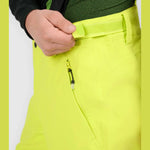 Pantaloni de schi 4F, membrană 5000/3000, negru/galben fluo