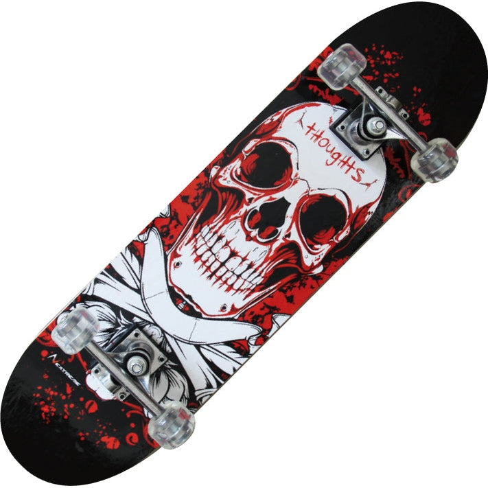 Skateboard Nextreme Tribe Pro Bloody Skull – Placă 79x20cm, Roți PU, ABEC 5