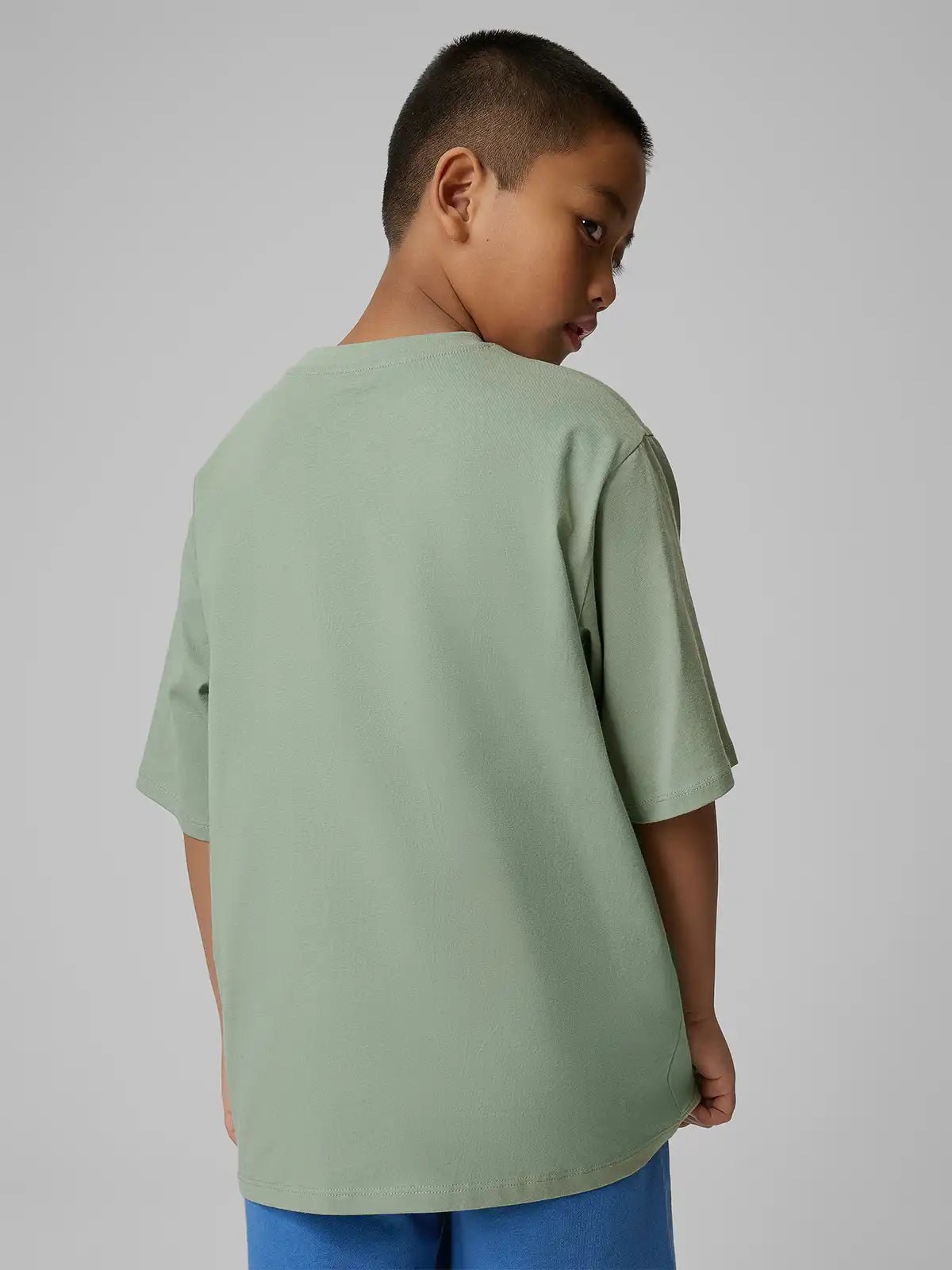 Tricou Junior 4F Bumbac Single Jersey Verde Masliniu - expert - sport.ro