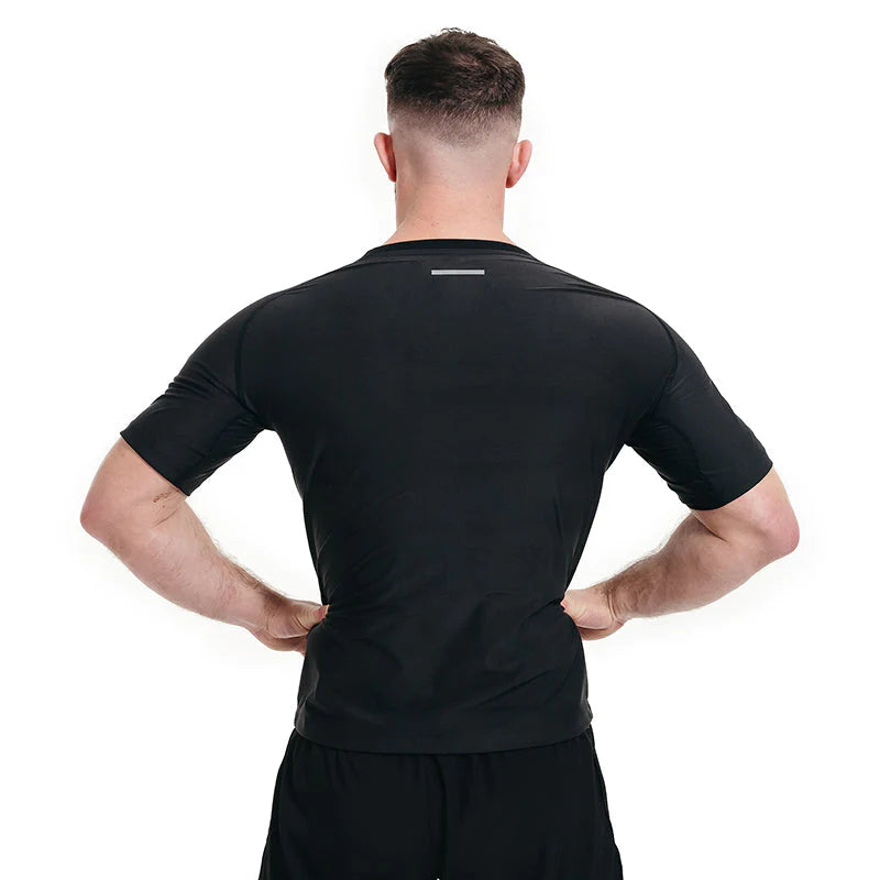 Tricou Transpirație Bărbați RDX M1 Heat Suit™ Instant Sweat™ Negru