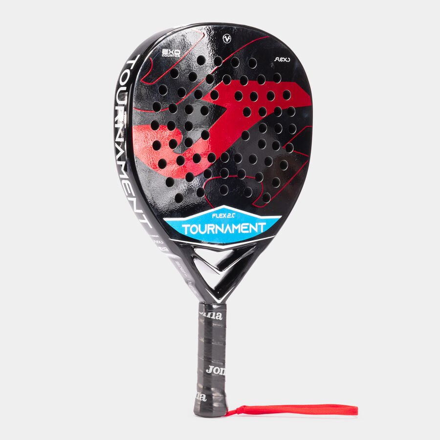 Paletă Padel JOMA Tournament Flex Carbon/EVA 38mm Negru/Roșu - expert - sport.ro