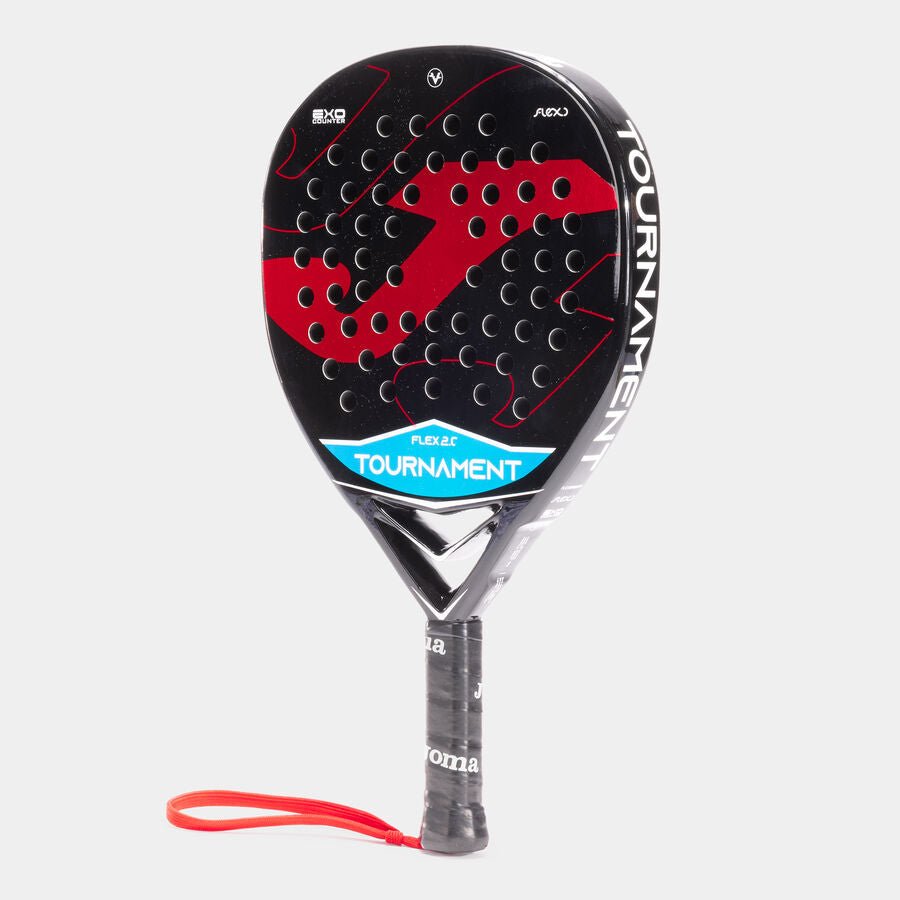 Paletă Padel JOMA Tournament Flex Carbon/EVA 38mm Negru/Roșu - expert - sport.ro