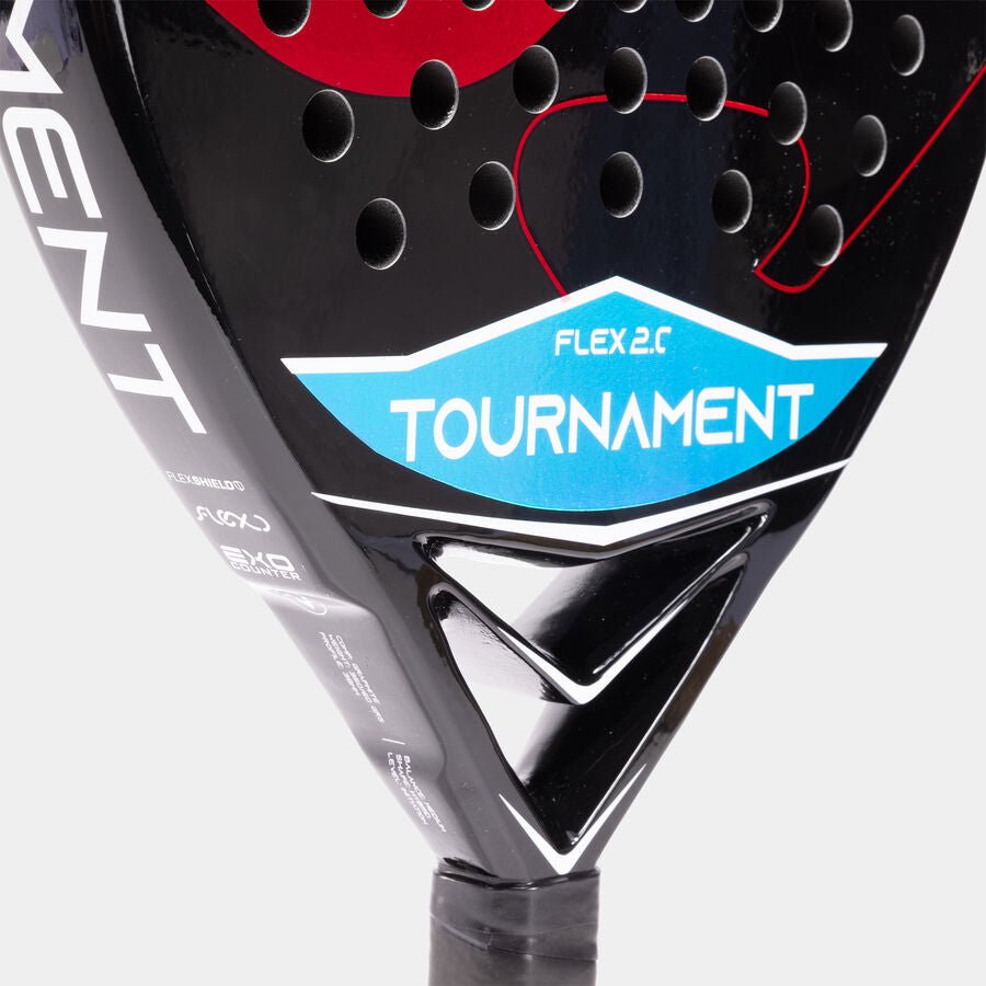 Paletă Padel JOMA Tournament Flex Carbon/EVA 38mm Negru/Roșu - expert - sport.ro