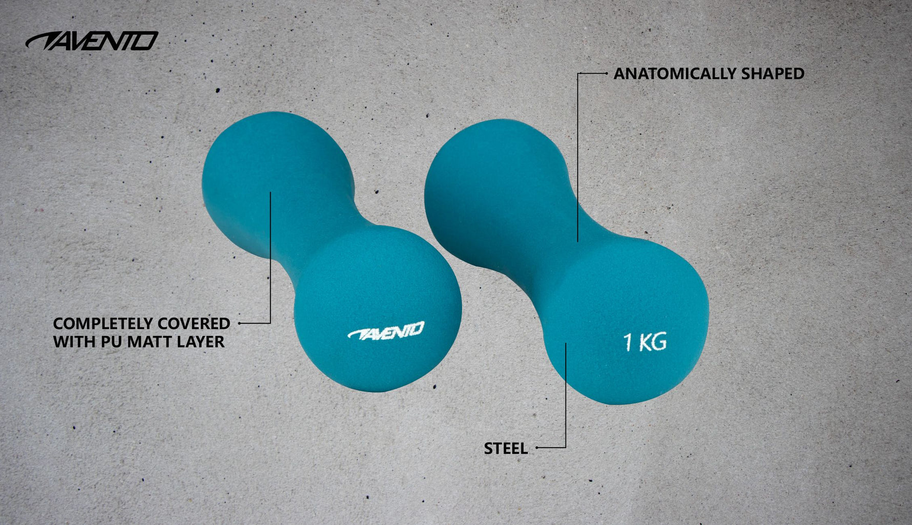 Set Gantere Avento 2x1 kg