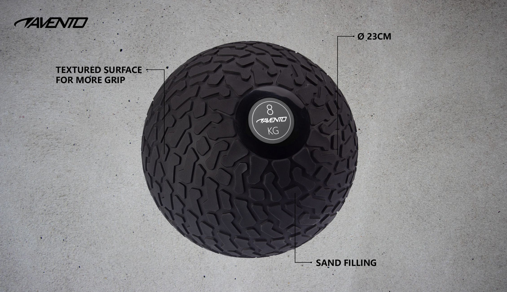 Minge Slam Ball Textured, 8 Kg