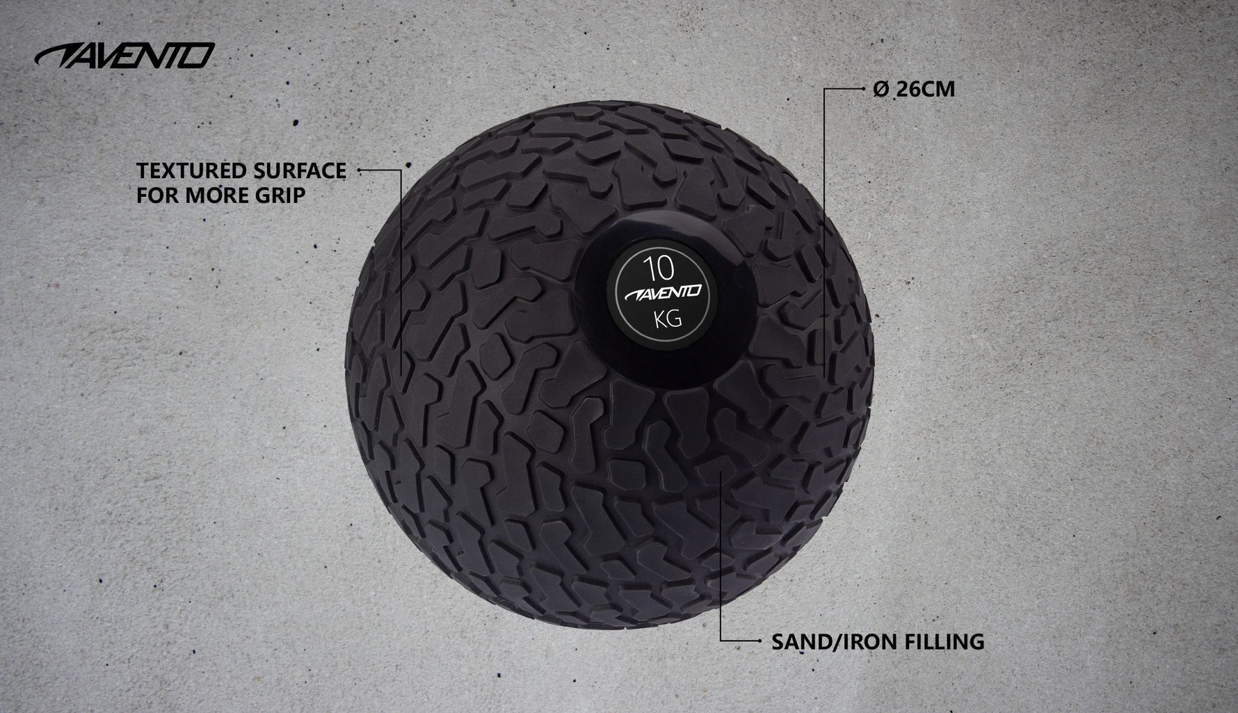 Minge Slam Ball Textured, 10 Kg