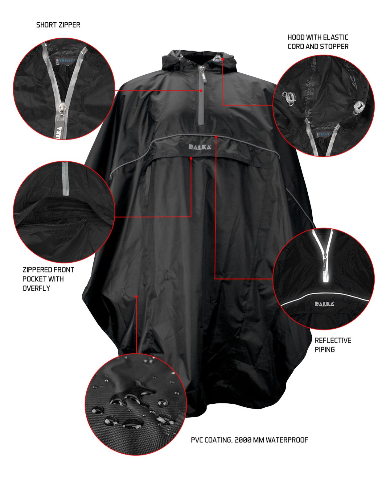 Pelerina ploaie Poncho, Adult