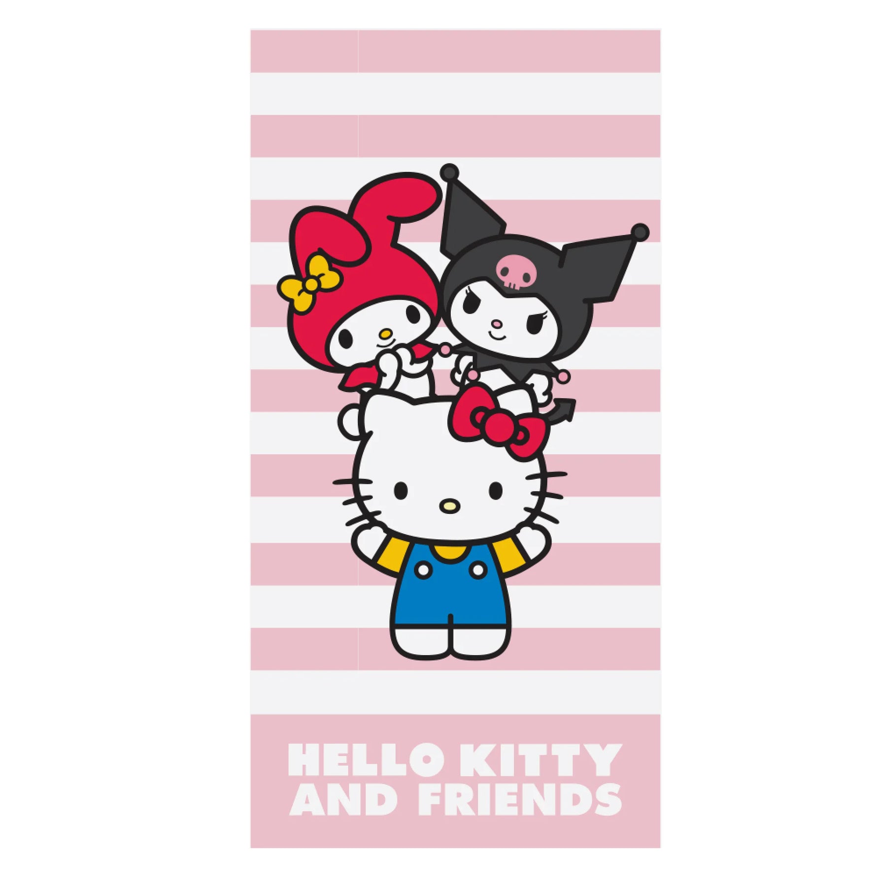 Prosop Plajă HELLO KITTY Print 70x150cm Roz